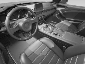 fiat 124 spider 2017 3D Модель