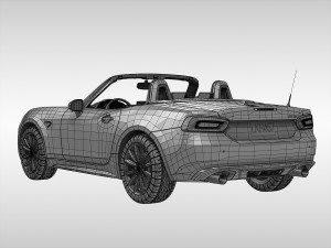 fiat 124 spider 2017 3D Модель