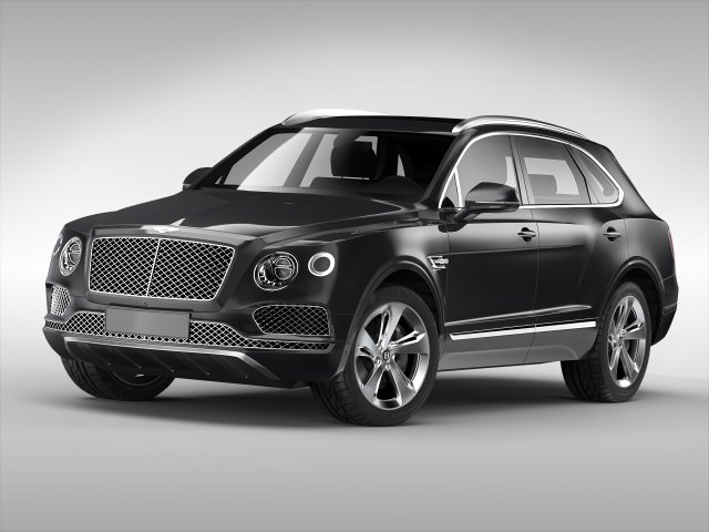 bentley bentayga 2017 3D Model .c4d .max .obj .3ds .fbx .stl .blend