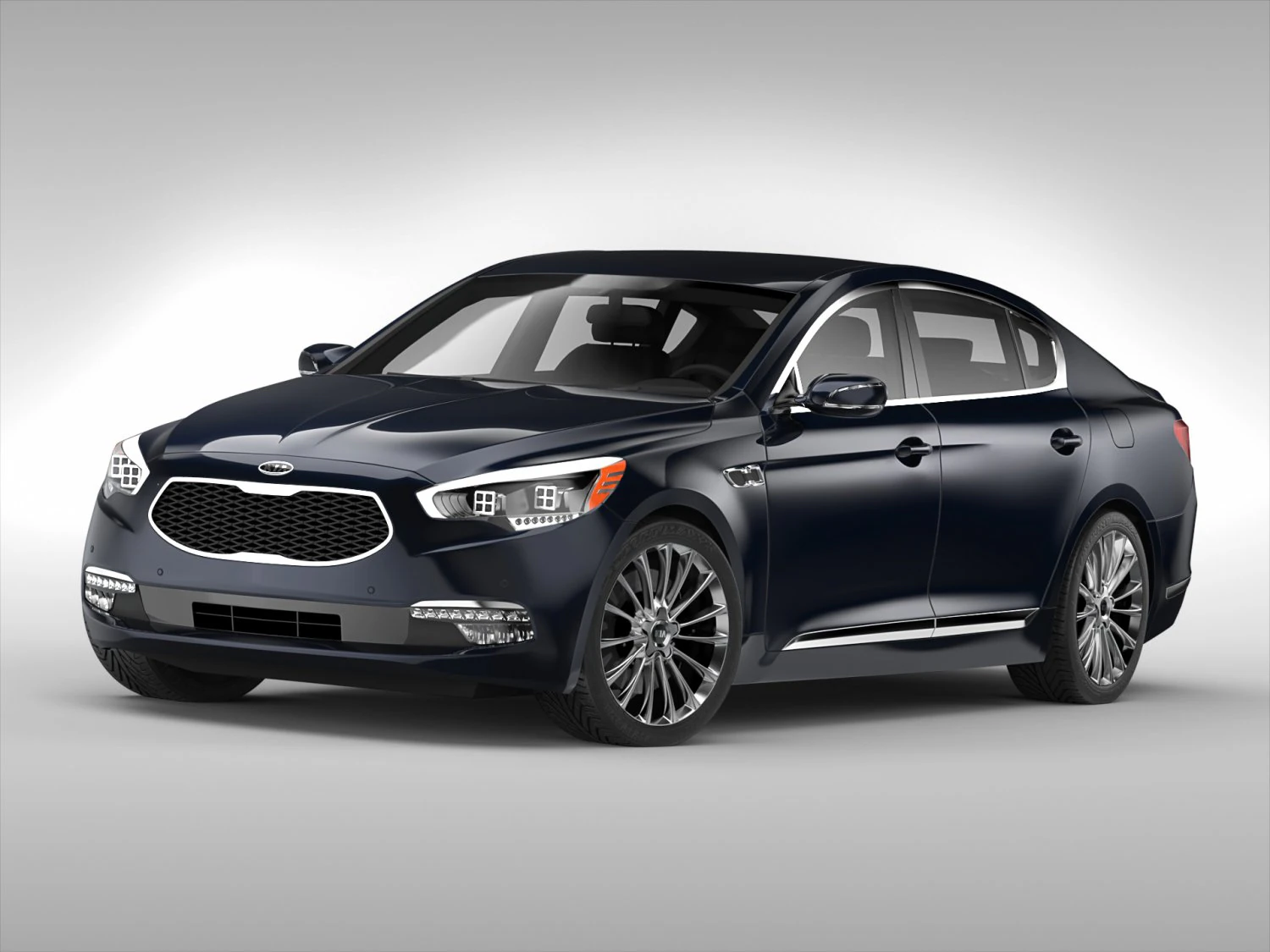 kia k900 2015 3D Model .c4d .max .obj .3ds .fbx .stl .blend 