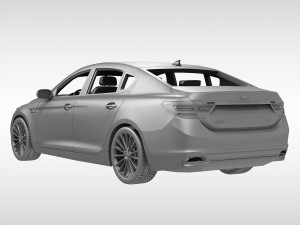 kia k900 2015 Modelo 3D