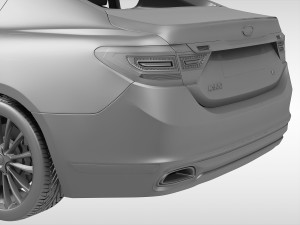 kia k900 2015 Modelo 3D
