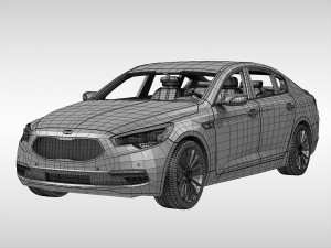 kia k900 2015 Modelo 3D