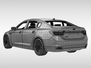 kia k900 2015 Modelo 3D