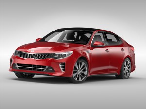 kia optima 2016 3D मॉडल