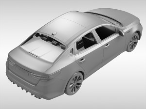 kia optima 2016 3D Модель