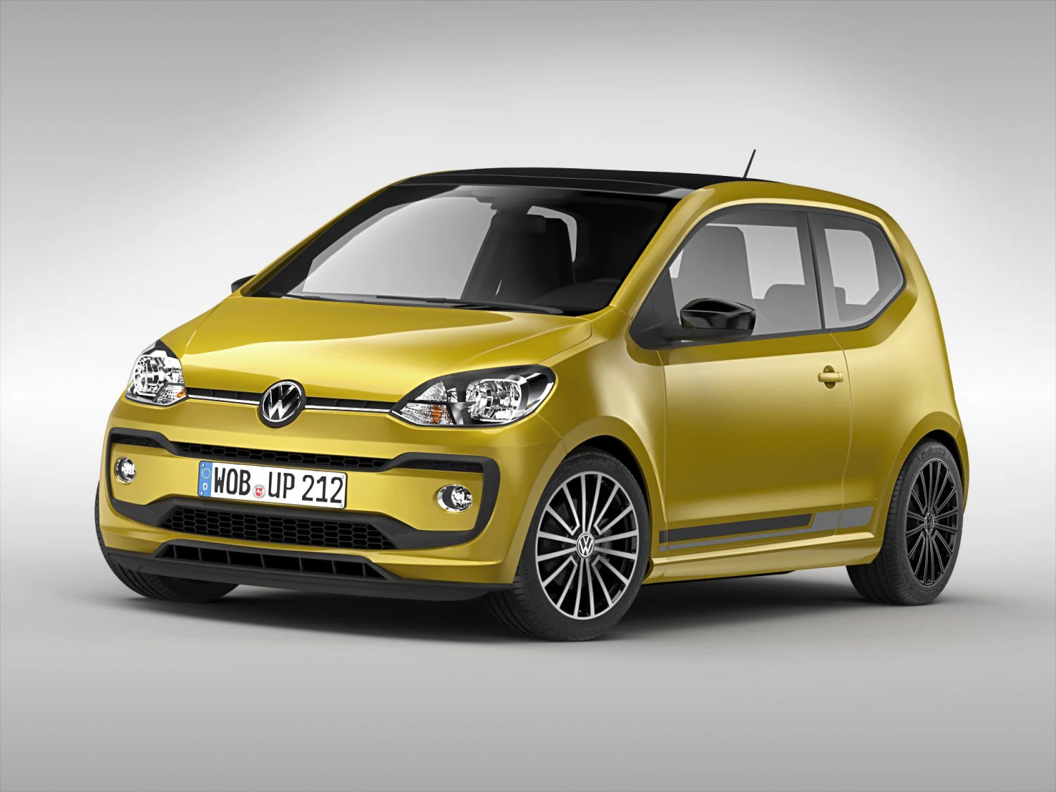 volkswagen up 2017 3D Model .c4d .max .obj .3ds .fbx .stl .blend 