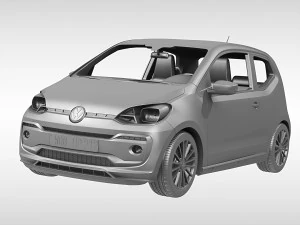 volkswagen up 2017 3D Model