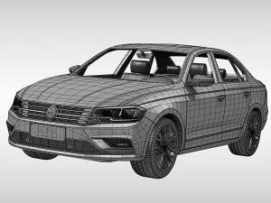 volkswagen bora 2016 3D Model
