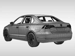 volkswagen bora 2016 3D Model
