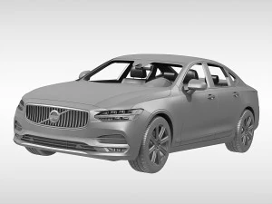 volvo s90 2017 3D Model