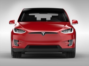 tesla model x 2017 3D Модель