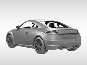 audi tt coupe 2015 3D Model