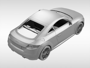 audi tt coupe 2015 3D Model