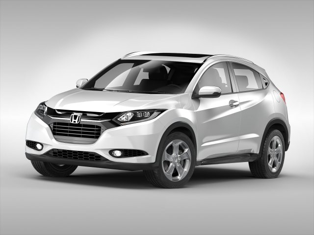 honda hr-v 2016 3D Model .c4d .max .obj .3ds .fbx .stl .blend 