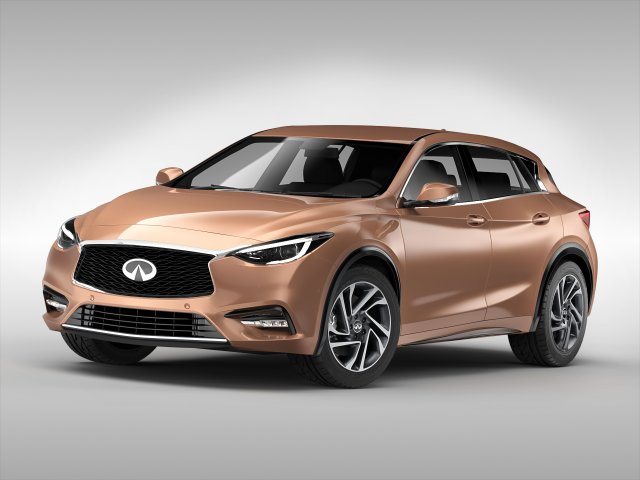 infiniti q30 2016 Model 3D .c4d .max .obj .3ds .fbx .stl .blend 