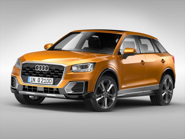 audi q2 2017 3D Model .c4d .max .obj .3ds .fbx .stl .blend 