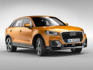 audi q2 2017 року 3D Модель