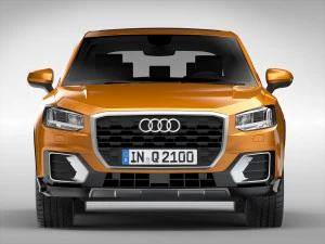audi q2 2017 року 3D Модель