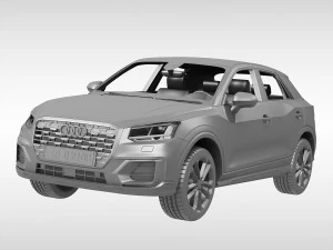 audi q2 2017 року 3D Модель