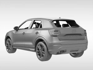 audi q2 2017 року 3D Модель