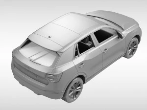 audi q2 2017 року 3D Модель
