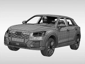 audi q2 2017 року 3D Модель