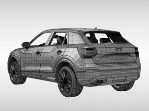 audi q2 2017 року 3D Модель