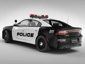 dodge charger police 2015 3D Model