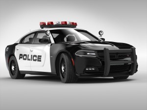 dodge charger police 2015 3D Модель