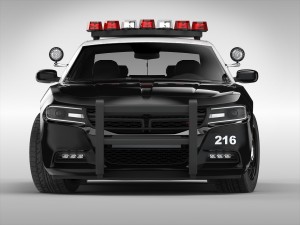 dodge charger police 2015 3D Модель