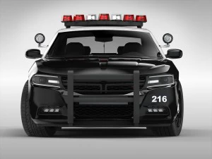 dodge charger police 2015 3D Model
