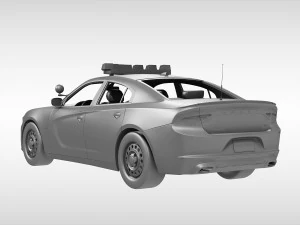 dodge charger police 2015 3D Model