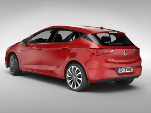 opel astra 2016 3D Model