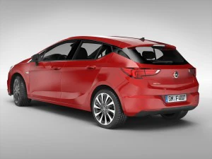 opel astra 2016 3D Model