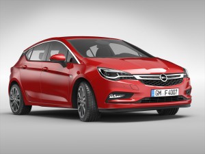 opel astra 2016 3D Model