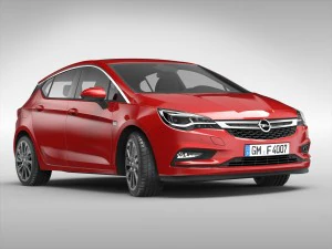 opel astra 2016 3D Model