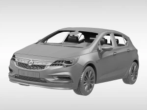 opel astra 2016 3D Model