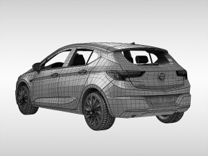 opel astra 2016 3D Model