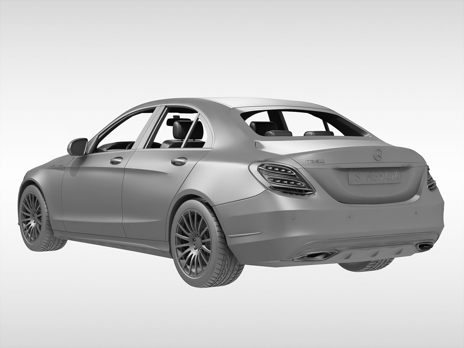 Mercedes Benz C Class 2015 3D Model in Sedan 3DExport