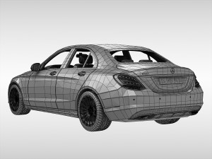 mercedes benz c class 2015 Model 3D