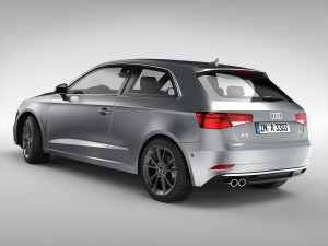 audi a3 2017 3D Model