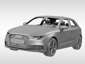 audi a3 2017 3D Model