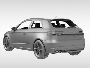 audi a3 2017 3D Model