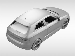 audi a3 2017 3D Model