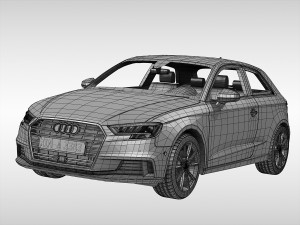 audi a3 2017 3D Model