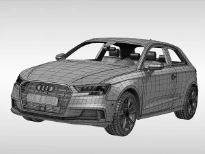 audi a3 2017 3D Model