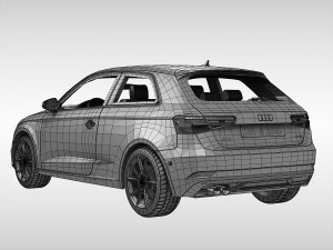 audi a3 2017 3D Model