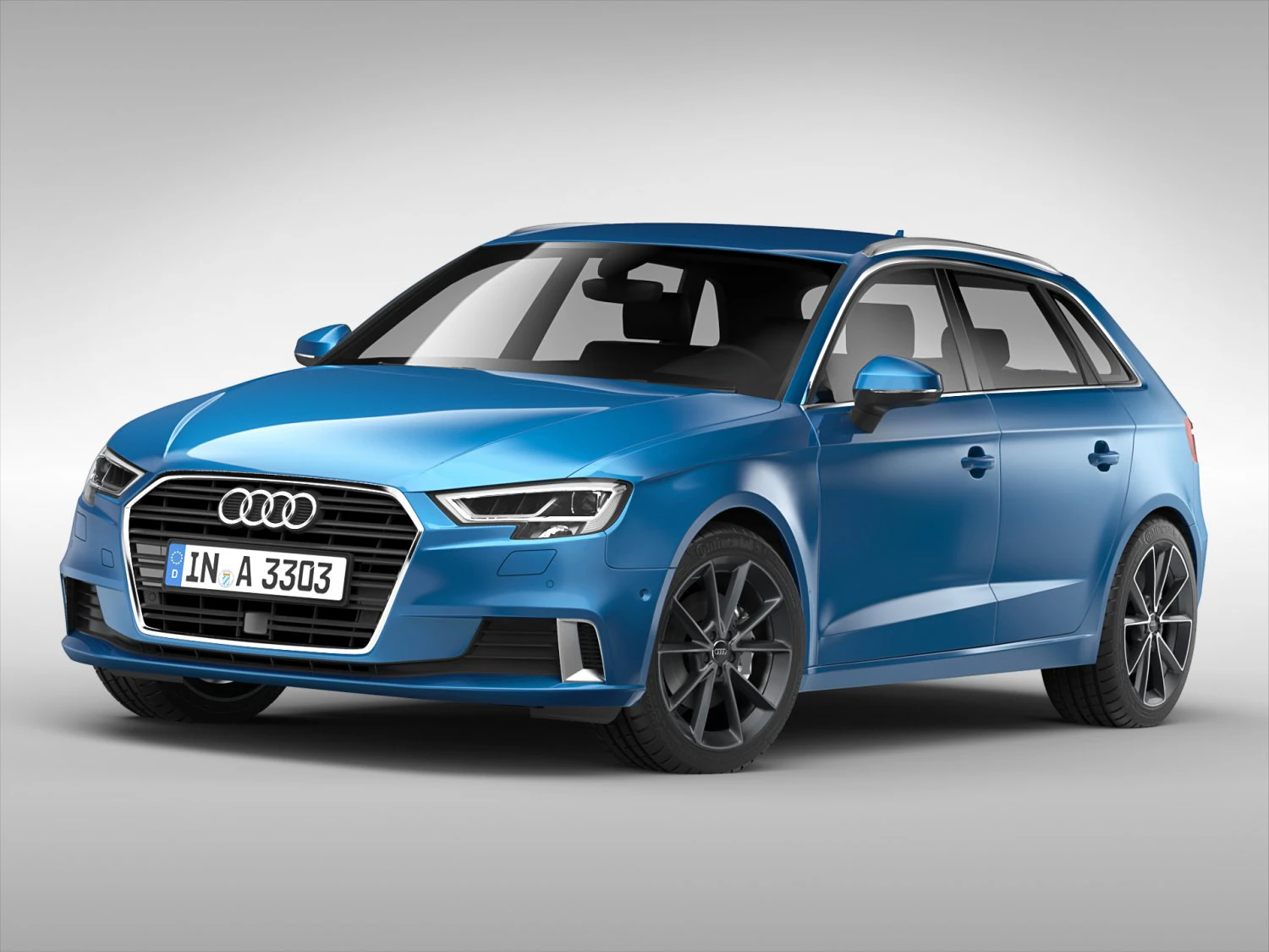 audi a3 sportback 2017 Modelo 3D .c4d .max .obj .3ds .fbx .stl .blend