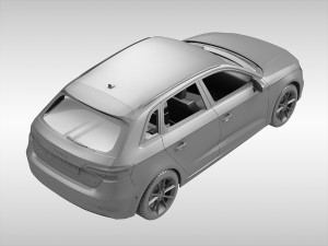 audi a3 sportback 2017 Model 3D